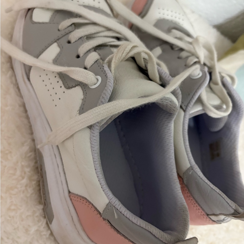 Women's Pink and Gray Sneakers